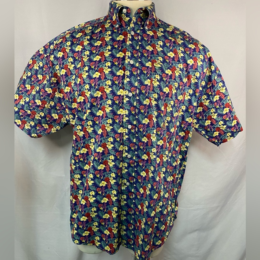 Tommy Hilfiger Short Sleeve Button Up Shirt Men’s Medium